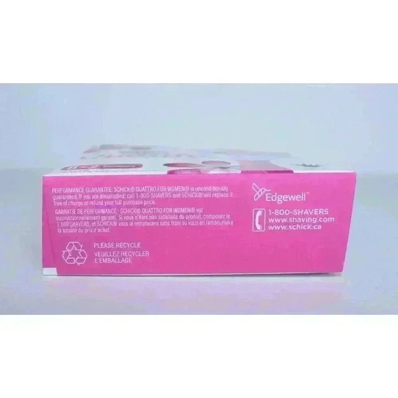 Schick Quattro For Women Aloe & Vitamin E Razor 10 Blade Refills NIB - Picture 6 of 8